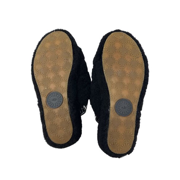 Ugg Womens Black Fluff Yeah Slide Slippers Size 8 - Picture 11 of 12